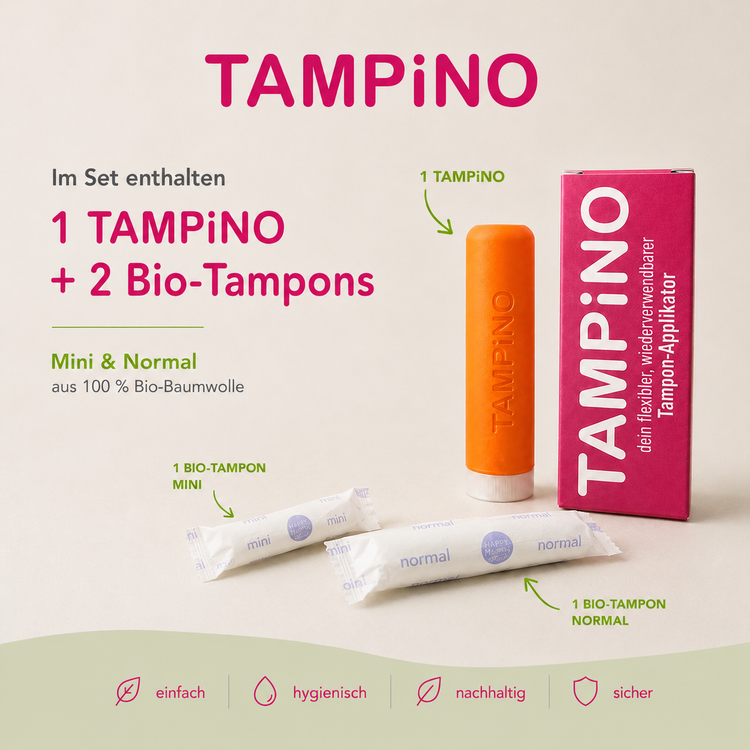 TAMPiNO - dein wiederverwendbarer Tampon-Applikator